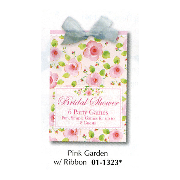 Pink Garden Bridal Shower Game Book