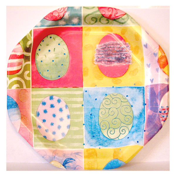 Whimsical Eggs 7 inch Octagon Plate