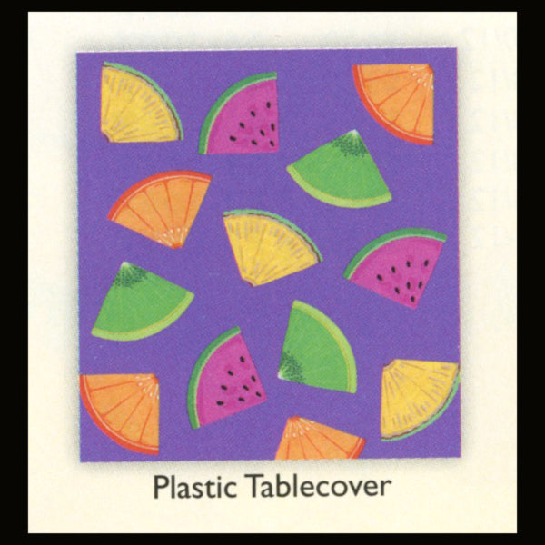 Fresh Fruits Plastic Tablecover
