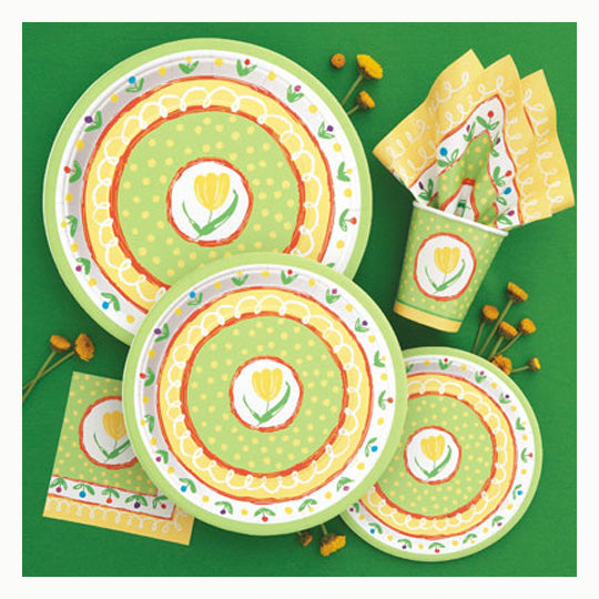 Parisian Tulips Plastic Tablecover