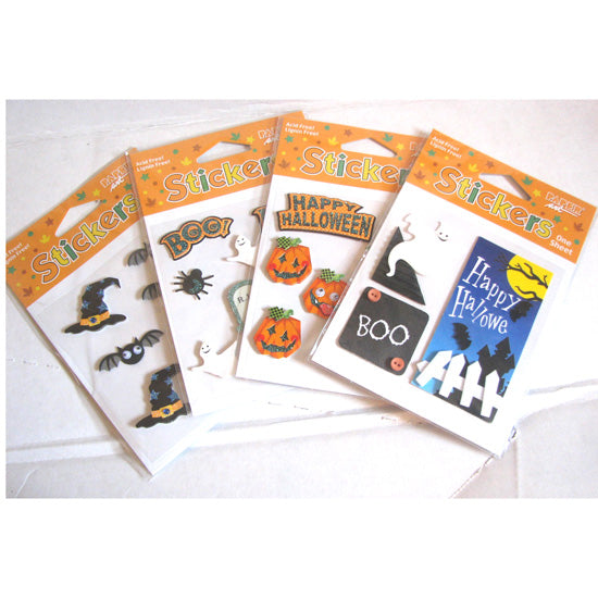 Halloween Handmade Sticker Assortment <span style="color:#e32619;">(24 packages per case)</span>