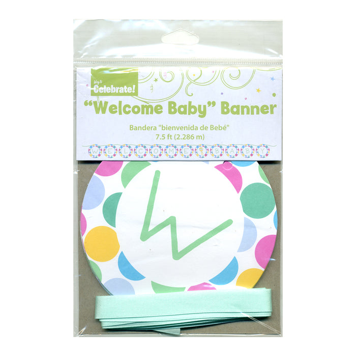 Welcome Baby Ribbon Banner