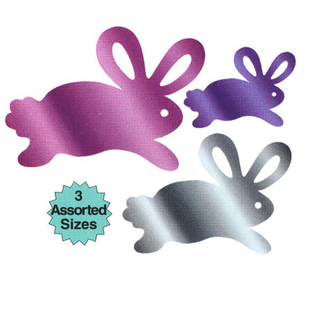 Easter Bunny Foil cutouts <span style="color:#e32619;">(24 packages per case)</span>