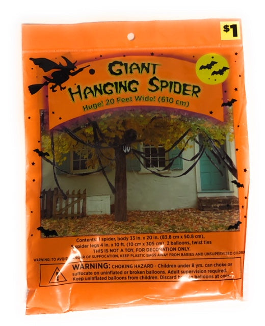 Giant Hanging Spider - 24pk