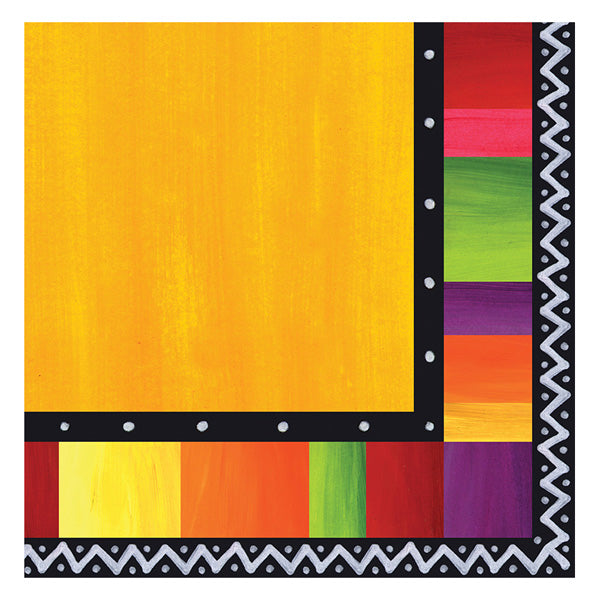 Fiesta Stripes High Count Luncheon Napkins-repriced $3.99-B525 <span style="color:#e32619;">(24 packages per case)</span>