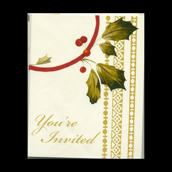 Joyful Poinsettia Invite