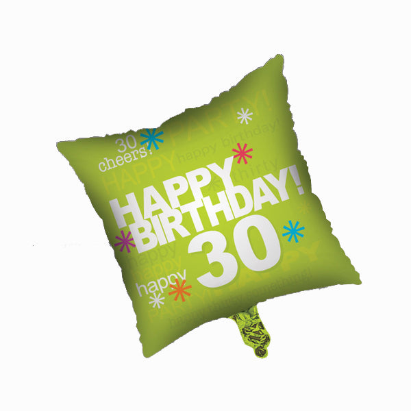 Time to Party! 30th Mylar Balloon