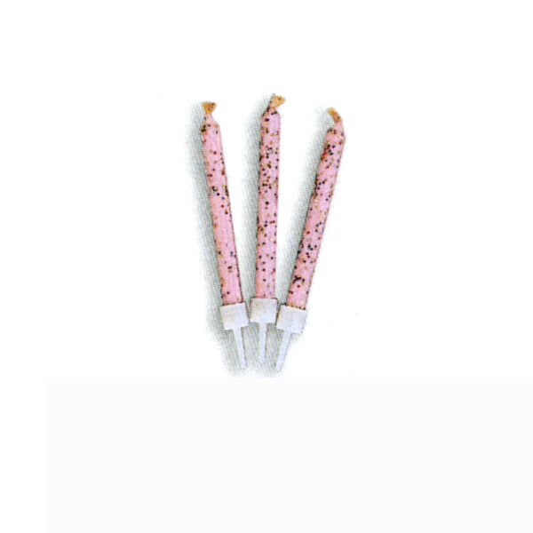 Pink Glitter Candles-144