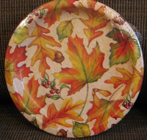 Rich Foliage 8.75" Plates (no labels)