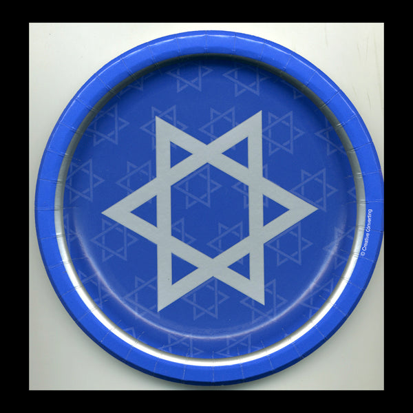 Star of David 6.75" Plates-No Labels