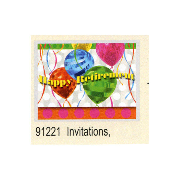 Balloon Brights Retirement Invites