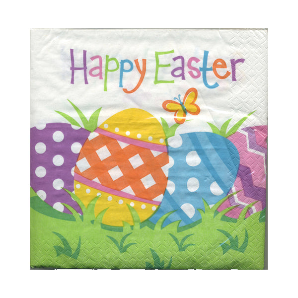 WM Happy Easter Eggs Lunch Napkins