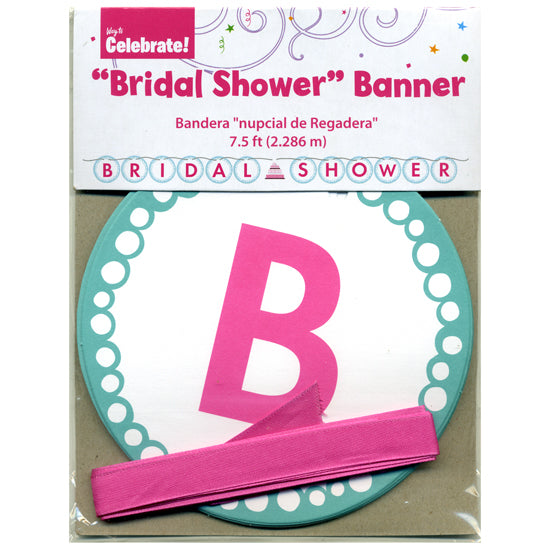 Teal Bride to Be Ribbon Letter Banner