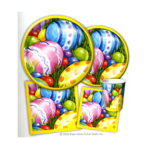 Watercolor Eggs 8.75 inch Plates