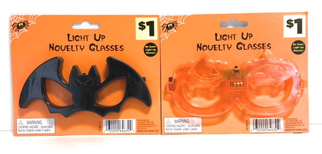 Light Up Novelty Glasses - 24pk