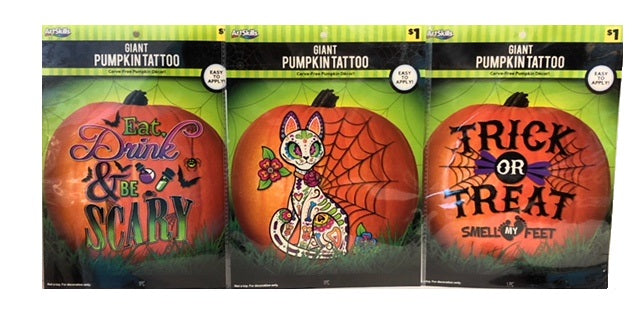 Giant Pumpkin Tattoo - 24pk