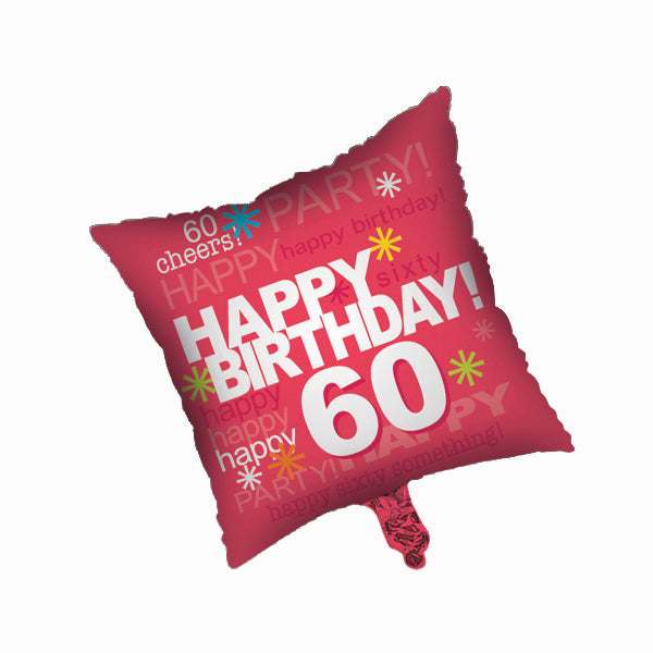 Time to Party! 60th Mylar Balloon