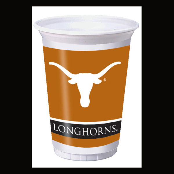 University of Texas Plastic 20oz Cups-B828