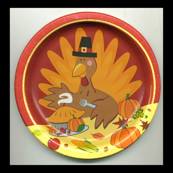 Turkey Platter 6.75" Plates-No Labels