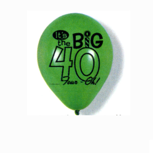 Over the Big Hill 40th Latex Balloons