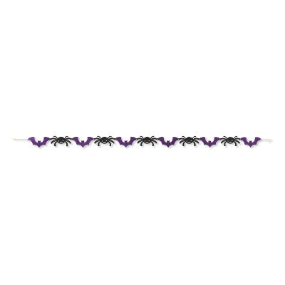Spiders Glitter Jointed Garland