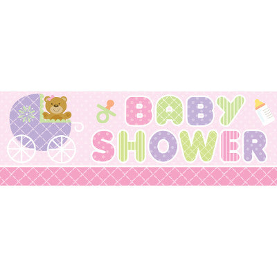 Teddy Baby Pink Giant Banner