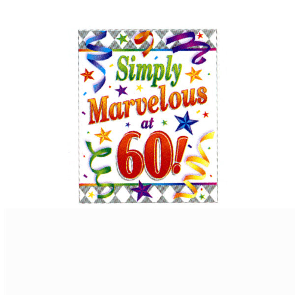 Marvelous 60th Invites