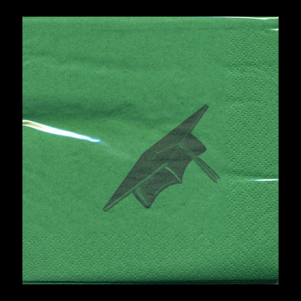 Class of - Green High Count Beverage Napkins