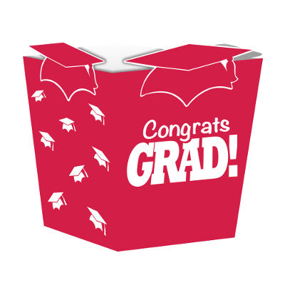 Grad Hat Red Treat Boxes
