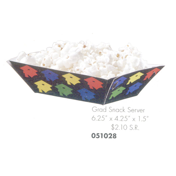 Grad Mortarboard Snack Server